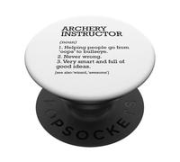 Instructor de tiro con arco Definición de trabajo personalizado divertido PopSockets PopGrip Adhesivo