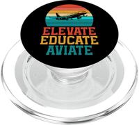 Instructor de Vuelo de Elevate Educate Aviate PopSockets PopGrip para MagSafe