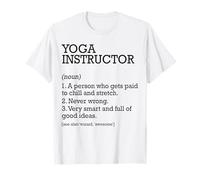 Instructor de yoga Definición de trabajo Instructor de yoga personalizado Camiseta