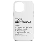 Instructor de yoga Definición de trabajo Instructor de yoga personalizado Carcasa para iPhone 13 Pro Max