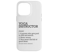 Instructor de yoga Definición de trabajo Instructor de yoga personalizado Carcasa para iPhone 14 Pro Max