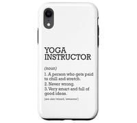 Instructor de yoga Definición de trabajo Instructor de yoga personalizado Carcasa para iPhone XR