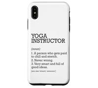 Instructor de yoga Definición de trabajo Instructor de yoga personalizado Carcasa para iPhone XS Max
