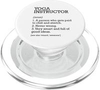Instructor de yoga Definición de trabajo Instructor de yoga personalizado PopSockets PopGrip para MagSafe