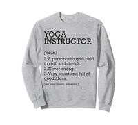 Instructor de yoga Definición de trabajo Instructor de yoga personalizado Sudadera
