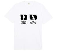 Instructor de Yoga Divertido Your Sister My Sister Brother Comfort Colors Adult Heavyweight T-Shirt