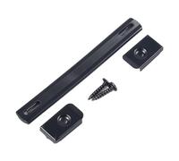 Instrument Case Handle - Speaker Buckle for Guitar | Black PVC Tape with Iron Hardware, Faux Leather Grip, 2 Screws Included, Box Carrying Accessory, Music Equipment Storage Helper