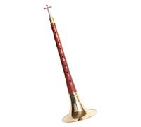 Instrumento chino Suona, Suona for principiantes, hecha a mano, con mástil de caoba, juego de cuernos Suona for adultos, tipo profesional, con accesorios, instrumento Suona(G Major)