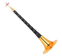 Instrumento chino Suona, Suona for principiantes, poste de ébano hecho a mano, cuenco dorado lacado, conjunto de Suona, instrumento tradicional chino Suona, instrumento Suona(G Minor)