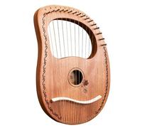 Instrumento de arpa lira, arpa lira 16 cuerdas - Cuerpo de caoba Lyra Harp 16 cuerdas metálicas con bolsa | Arpa acústica de caoba para instrumento de orquesta resistente para, amigos y amate