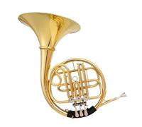 Instrumento de bocina francesa, cuerno francés, tres cuatro botones, una y dos filas, Bb F Tune, instrumento de viento profesional de metal (A)