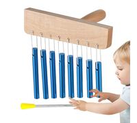 Instrumento de campanas, Chimes de percusión, Single Row Bell Chime, Instrumentos de curación de sonido, decoración musical, instrumentos de percusión manual para la decoración del aula