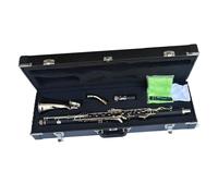 Instrumento de Clarinete Clarinete Alto Tono Eb, Tubo De Baquelita, Llaves Niqueladas, Clarinete Con Estuche De Almacenamiento Y Accesorios