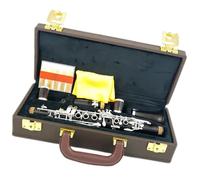 Instrumento de Clarinete Clarinete De Ébano Con Tono Eb De 17 Teclas, Clarinete Plateado, Instrumento De Madera Con Estuche