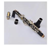 Instrumento de Clarinete Clarinete De Goma Dura Con 17 Teclas, Tono Eb, Tono Alto, Teclas De Alpaca, Clarinete Con Estuche