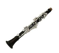 Instrumento de Clarinete Clarinete De Madera, Cuerpo De Ébano, Teclas Plateadas, 17 Teclas, Clarinete En Tono Eb, Instrumentos Con Estuche