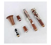 Instrumento de Clarinete Clarinete De Madera De Alta Gama, 17 Teclas, Tono Bb, Chapado En Cobre Blanco, Teclas Plateadas, Clarinete Doble 2 Para Festival