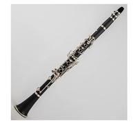 Instrumento de Clarinete Clarinete De Tono Si Bemol De 17 Teclas, Tubo De Resina ABS Negro, Llaves De Níquel Plata, Clarinete Con Estuche, Accesorios