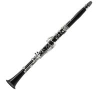 Instrumento de Clarinete Clarinete En Tono Bb De 17 Teclas, Baquelita/ébano, Clarinete Con Llave De Alpaca Y Estuche De Transporte, Cañas Con Boquilla (Color : Ebony)