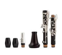 Instrumento de Clarinete Clarinete En Tono Bb De 17 Teclas, Cuerpo De Ébano, Teclas De Cobre Bañadas En Plata, Clarinete Con Estuche De Transporte