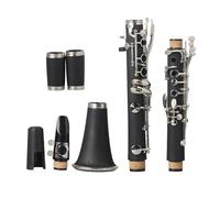Instrumento de Clarinete Clarinete En Tono Sib De 17 Teclas, Cuerpo De Baquelita, Teclas De Cuproníquel, Clarinete Con Estuche De Transporte Y Boquilla, Cañas