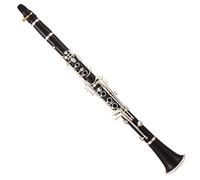 Instrumento de Clarinete Clarinete Para Estudiantes De 17 Teclas En Si Bemol, Cuerpo De Resina ABS, Clarinete Con Llave Bañado En Plata Con Caja De Almacenamiento