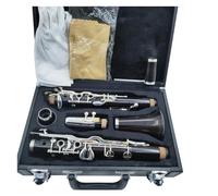 Instrumento de Clarinete Clarinete Tono G, Instrumento De Clarinete Con Cuerpo De Ébano De 18 Teclas Con Boquilla Y Estuche De Almacenamiento