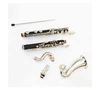 Instrumento de Clarinete Cuerpo De Goma Dura, Teclas Niqueladas, Clarinete De 20 Teclas, Tono Bb, Clarinete Bajo, Instrumentos Con Estuche