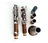 Instrumento de Clarinete Instrumento De Clarinete Con 17 Teclas En Tono Bb, Cuerpo De Secoya, Llave Niquelada, Con Bolsa De Lona Y Caña