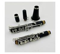 Instrumento De Clarinete Negro Con Cuerpo De Baquelita Plano De 17 Teclas Con Estuche De Almacenamiento Y Accesorios
