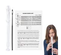 Instrumento de clarinete para niños, instrumento grabador para niños | Flauta dulce para principiantes en clave Sol con 8 agujeros,Clarinete portátil impermeable, grabador salva-trabajo para