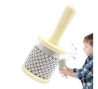 Instrumento de cuentas, agitador de percusión de mano, cuentas de acero | inoxidable multiusos, instrumento musical ideal para práctica rítmica, bandas de aula, orquesta, grabación de estudio