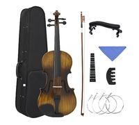 Instrumento De Cuerda De Violín 4/4, Violín Clásico Acústico Con Estuche, Juego De Accesorios Para Instrumentos Musicales (Color : 4-4 Set)
