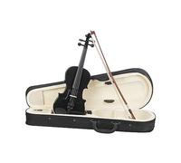 Instrumento De Cuerda De Violín Negro 1/8 Violín Acústico De Madera Maciza Con Caja Accesorios Para Instrumentos Musicales