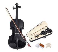 Instrumento De Cuerda De Violín Negro 4/4, Violín Acústico De Madera Maciza Con Caja, Accesorios Para Instrumentos Musicales (Color : 4-4)
