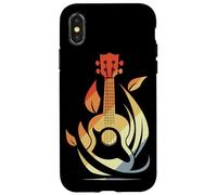 Instrumento de cuerda Ukelele Sketch Vintage Look Carcasa para iPhone X/XS