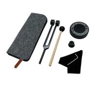 Instrumento de curación de horquilla de afinación de 128 Hz con activador, resonancia de aleación de aluminio, tenedor de afinación ponderado de 128 Hz para curación, meditación de sonido, conexión a