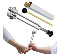 Instrumento de diapasón, diapasones sensoriales - Instrumento de frecuencia preciso - Diapasones ajustables de aleación de aluminio con martillo reflejo para procesamiento de sonido, meditación y