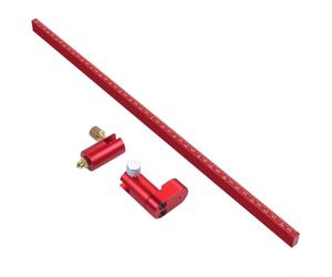 Instrumento de dibujo de aleación de aluminio Sistema de graduación métrico de rotación de 360 grados y radio ajustable que abarca de 36,5 mm a 300 mm (métrico 300)