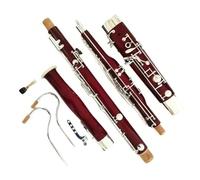 Instrumento De Fagot Cuerpo De Madera De Arce Teclas Plateadas Fagot 17 Teclas Fagot En Tono C Con Estuche De Lona Y Accesorios