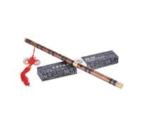 instrumento de flauta de bambú Flauta de bambú amarga con clave G Dizi instrumento musical tradicional de viento de madera hecho a mano nivel de estudio rendimiento profesional(D Key)