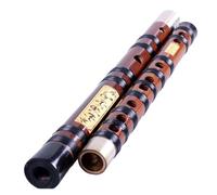 instrumento de flauta de bambú Flauta de bambú tradicional china profesional de 7 agujeros, instrumento musical Dizi transversal(C Key)