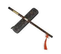 instrumento de flauta de bambú Hecho de 8 años de bambú amargo secado al aire Flauta de bambú Instrumentos musicales tradicionales transversales(Key G)