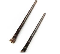 Instrumento de flauta de bambú para ejercicios de enseñanza, flaut de bambú, marrón profundo, tradicional, vertical, instrumento musical de viento de madera, duradero (G-OneSection)