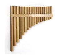 instrumento De Flauta De Pan Flauta de bambú de 18 tubos flauta de pan con clave F instrumento de viento de madera flauta de pan de bambú(Right Hand)