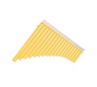 instrumento De Flauta De Pan Flauta de pan con 18 tubos en clave G flauta de pan ABS instrumento de viento de madera tradicional chino con bolsa de transporte instrumentos musicales(Yellow)
