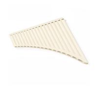 instrumento De Flauta De Pan Flauta de pan de 18 tubos afinada en C Instrumento musical nacional para principiantes Fácil de aprender(Beige)