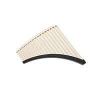 instrumento De Flauta De Pan Flauta de pan de 18 tubos en C para principiantes, nivel de interpretación profesional, instrumento musical nacional, especial, fácil de aprender(White)