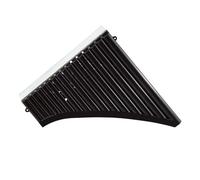 instrumento De Flauta De Pan Flauta de pan de 18 tubos para principiantes fácil de aprender étnica especial mejorada naranja y negra(Black)
