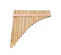 instrumento De Flauta De Pan Flauta de pan de 22 tubos, flauta transversal de bambú, instrumentos musicales profesionales, accesorios de China, accesorios para flautas verticales(Suit1 C-D)